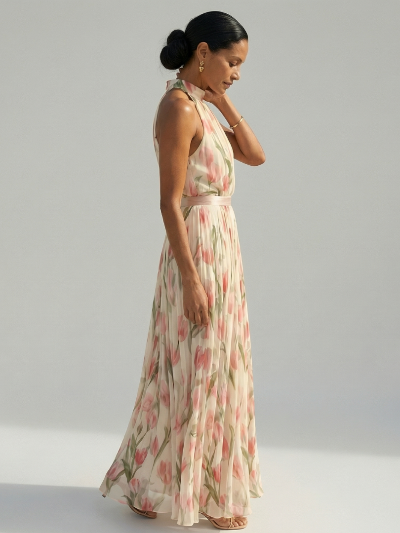 Damen Midikleid mit floralen Mustern in Mehrfarbig Jully