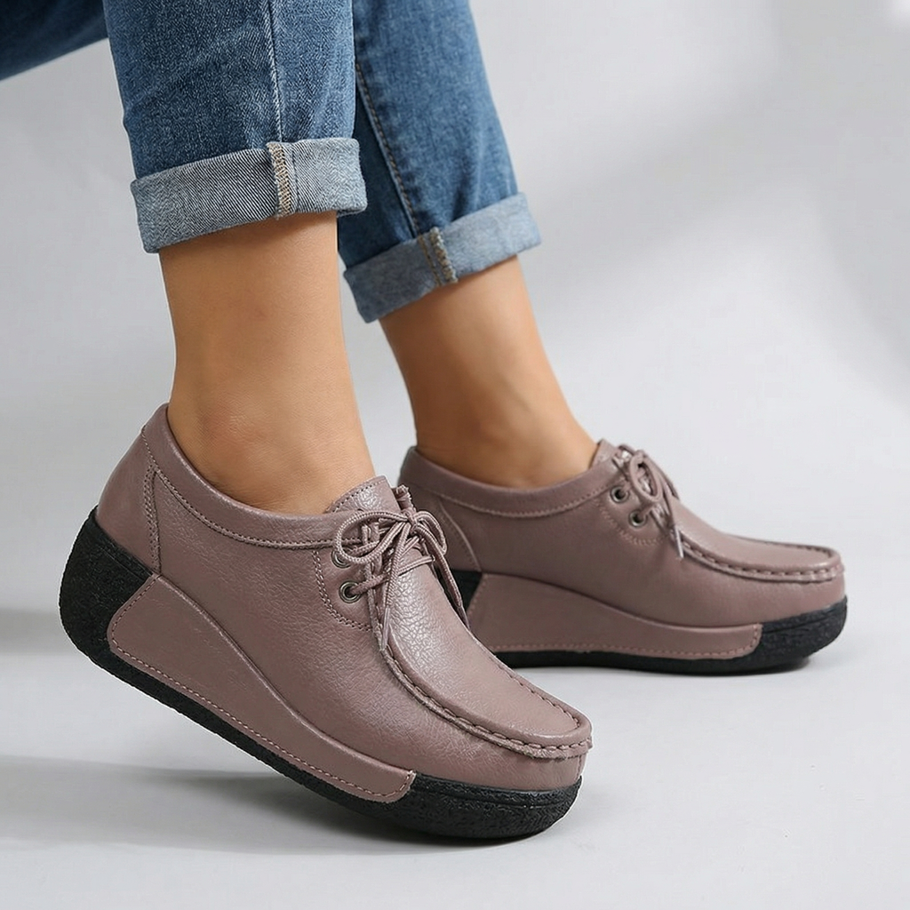 Damen Mokassins aus weich genarbtem Leder Jully