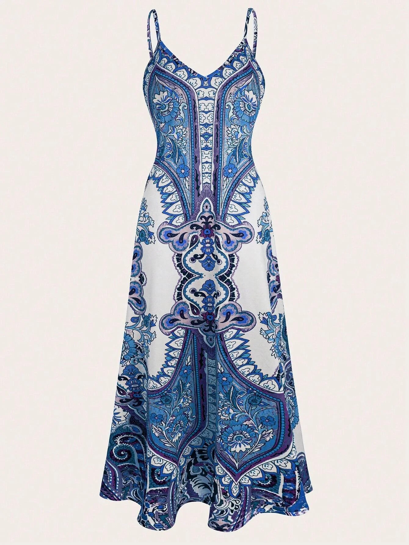 Damen Neckholder-Kleid mit Blumendruck Jully