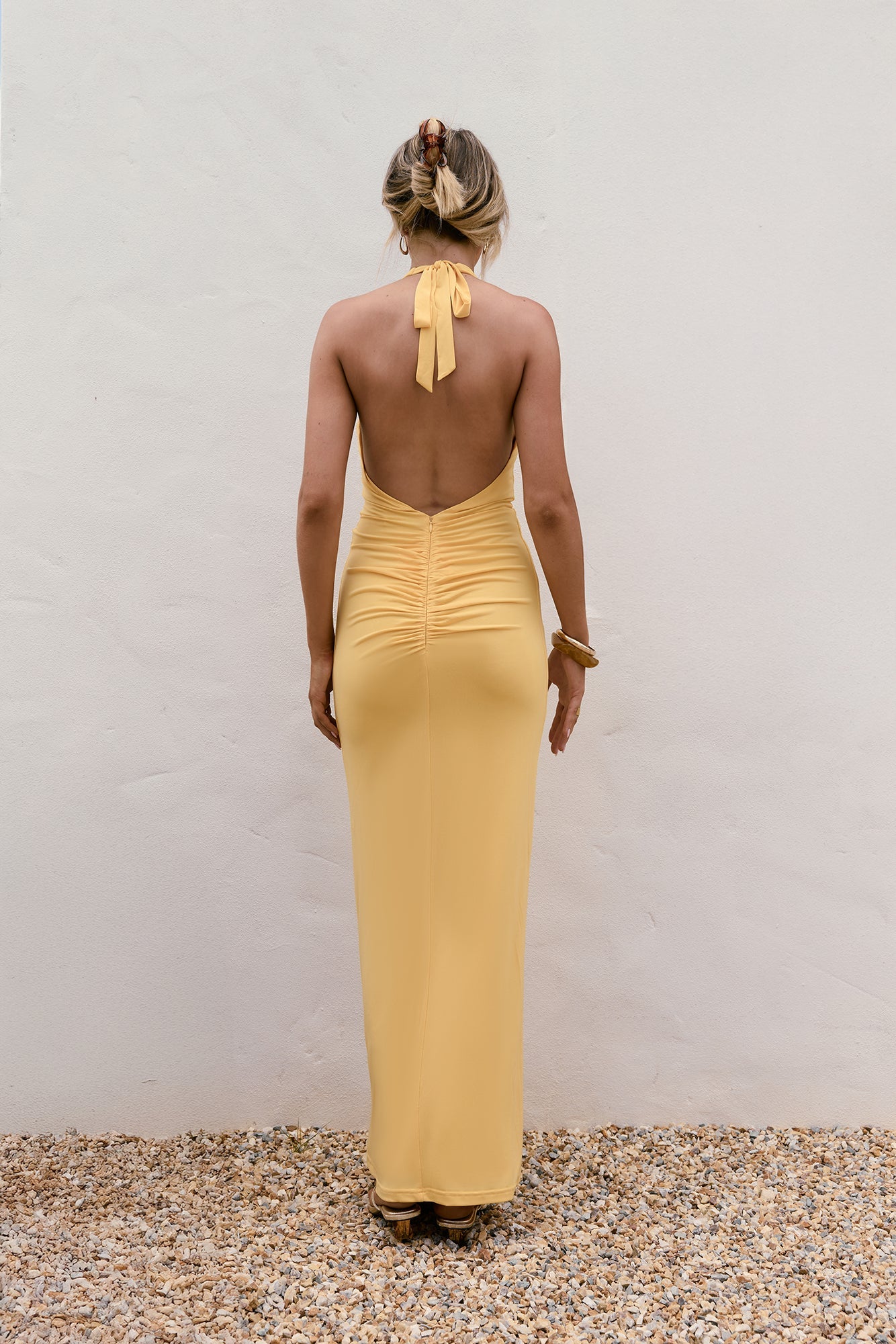 Damen Neckholder-Maxikleid mit tiefem Ausschnitt Jully