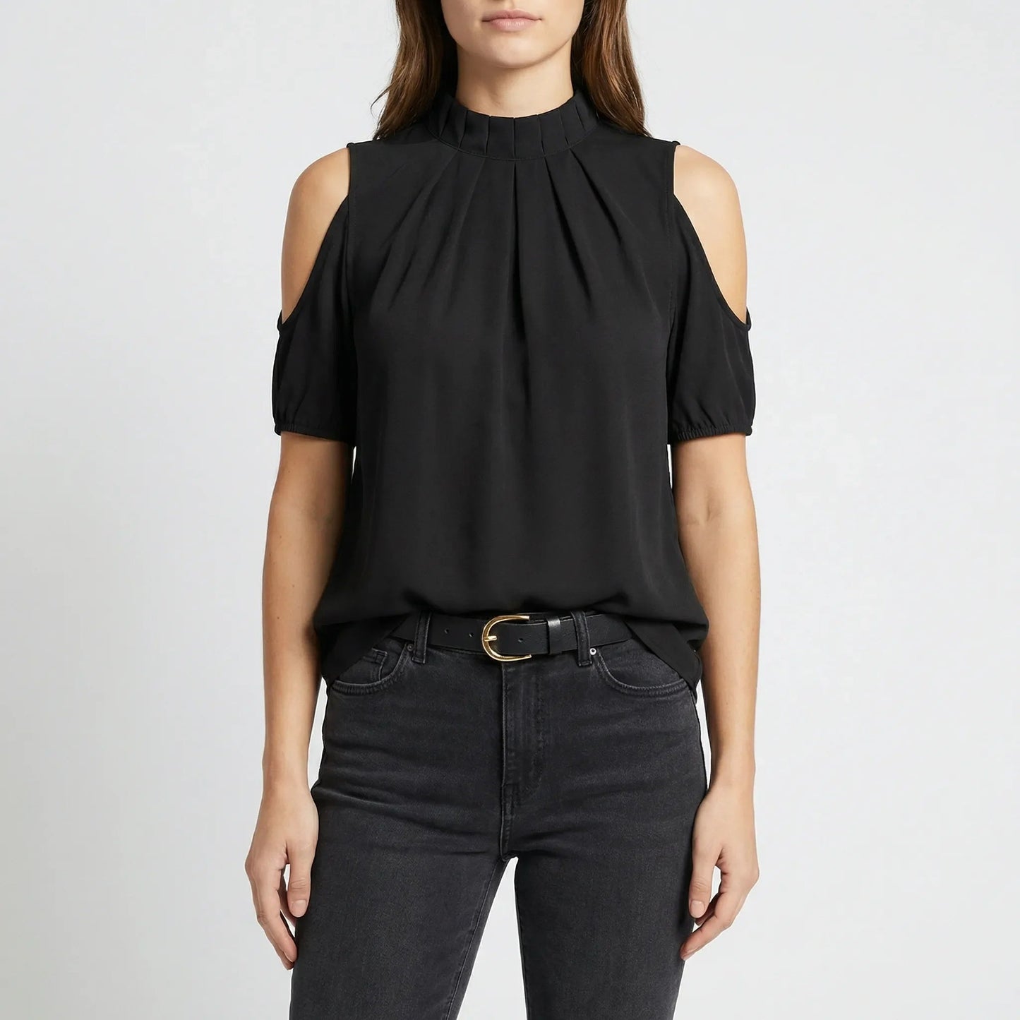 Damen Oberteil mit Off Shoulder und taillierter Passform Jully