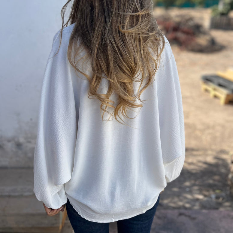 Damen Oversize-Bluse aus Samt mit leicht taillierter Passform Jully