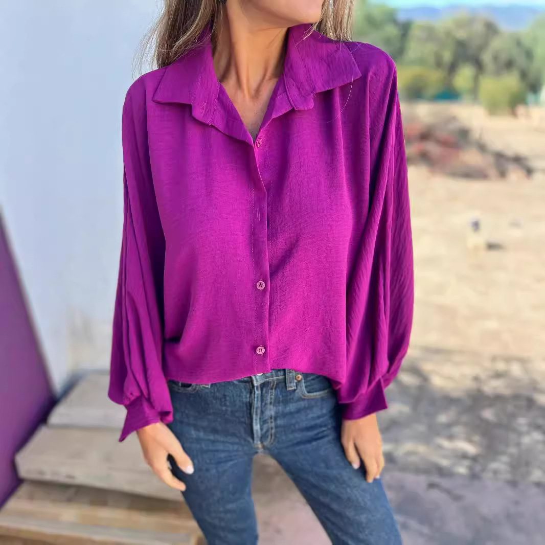 Damen Oversize-Bluse aus Samt mit leicht taillierter Passform Jully