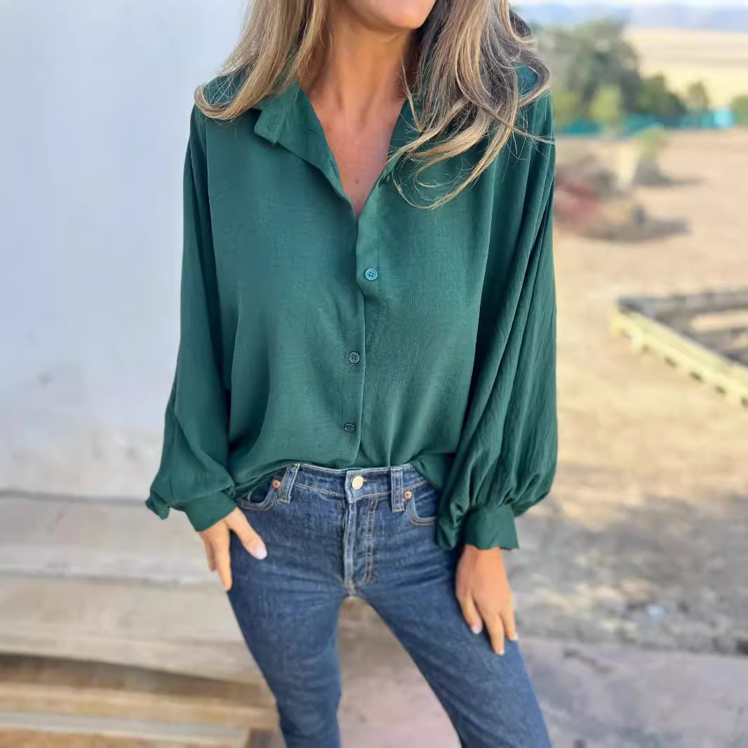 Damen Oversize-Bluse aus Samt mit leicht taillierter Passform Jully