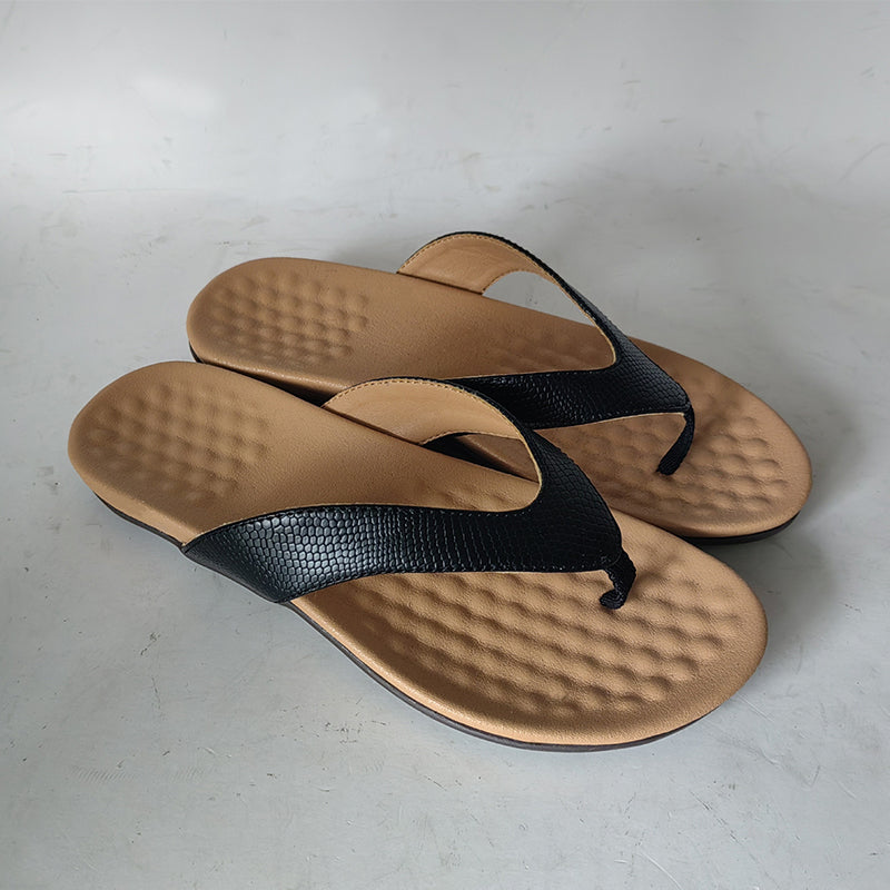 Damen Pantoffeln aus PU mit niedrigem Absatz Jully
