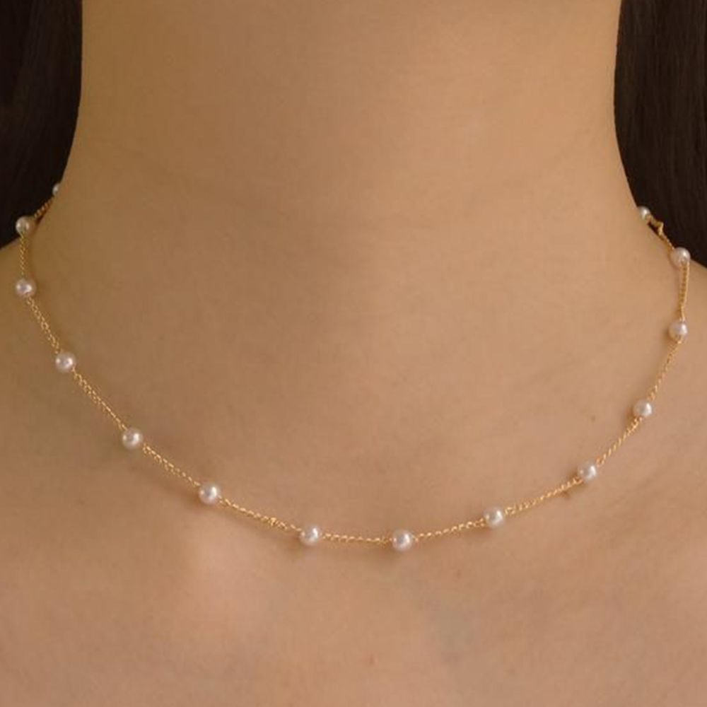 Damen Perlenkette mit zarter Eleganz Jully