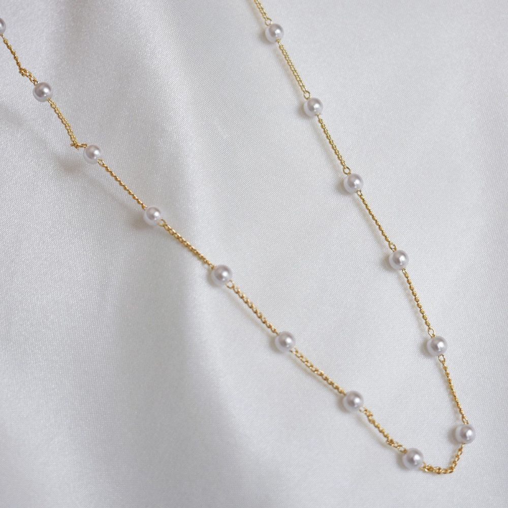 Damen Perlenkette mit zarter Eleganz Jully