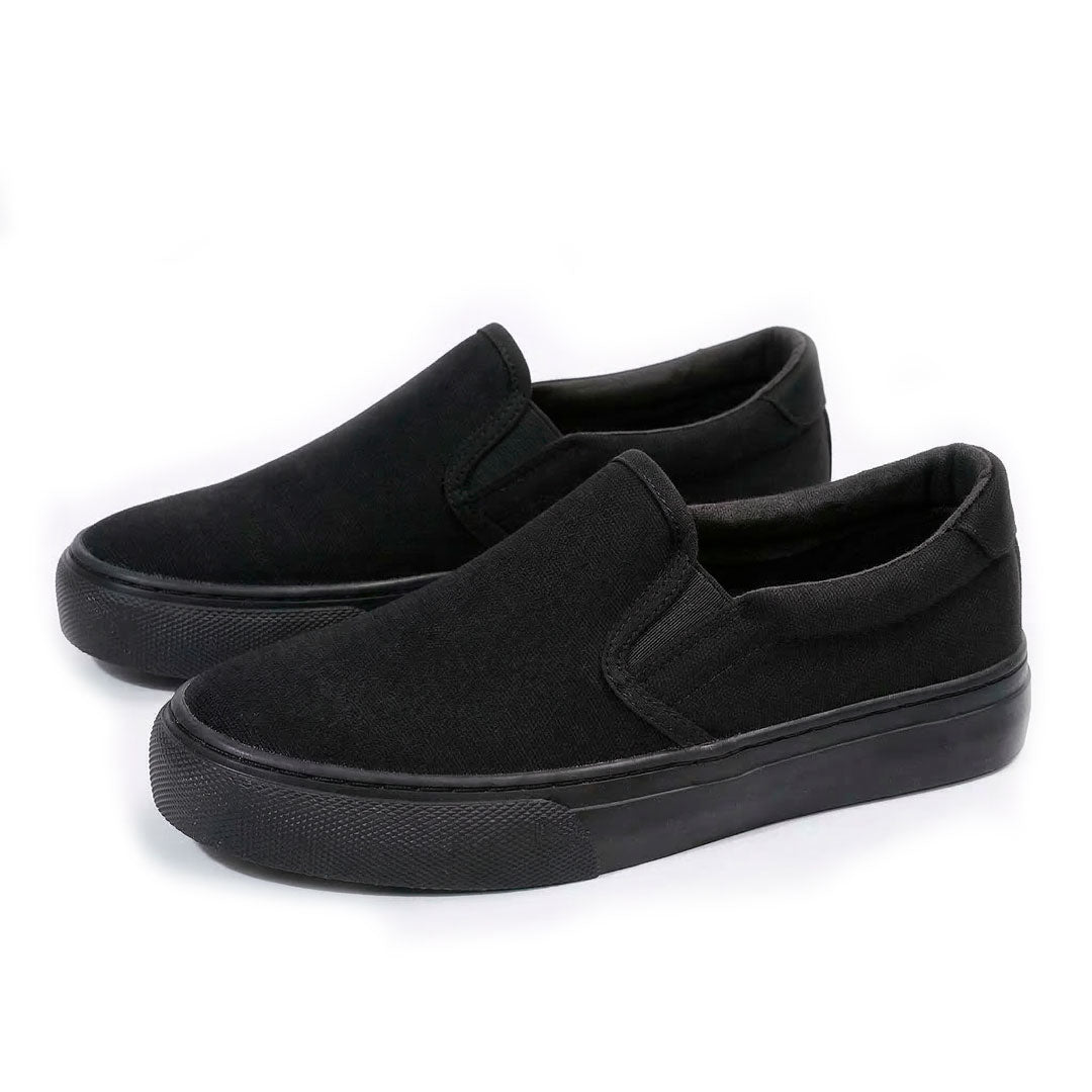 Damen Plateau Sneaker aus Canvas mit Slip-On Design Jully
