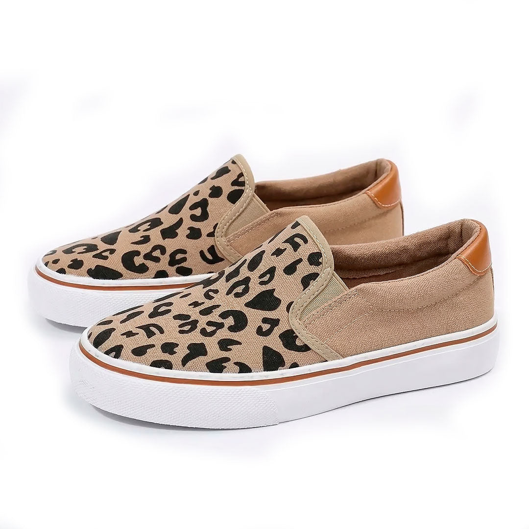 Damen Plateau Sneaker aus Canvas mit Slip-On Design Jully