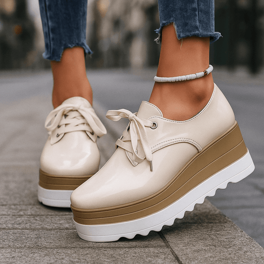 Damen Plateauschuhe mit stoßdämpfender Sohle Jully