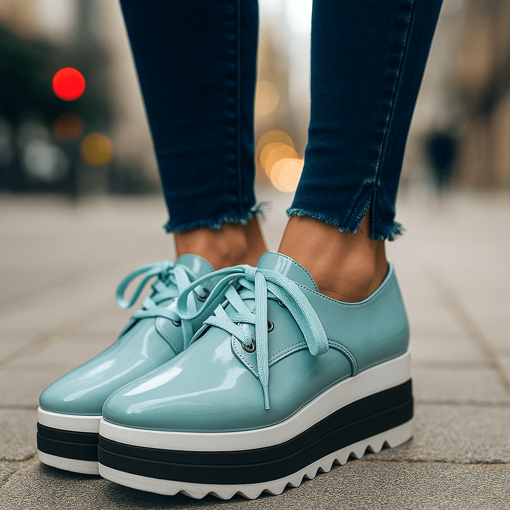 Damen Plateauschuhe mit stoßdämpfender Sohle Jully