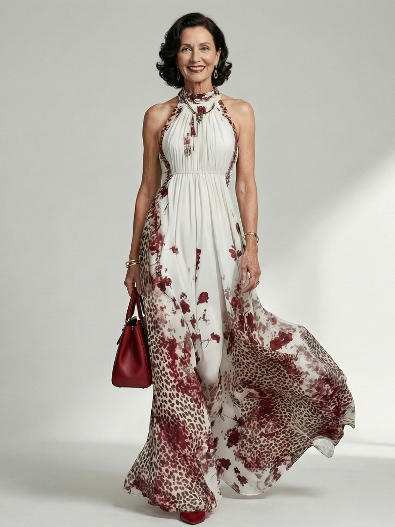 Damen Plissee-Maxikleid mit schmeichelndem Schnitt Jully