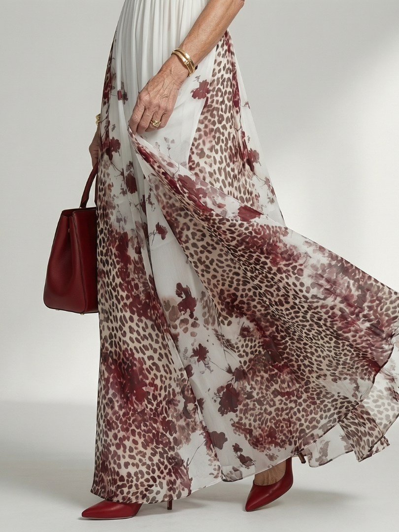 Damen Plissee-Maxikleid mit schmeichelndem Schnitt Jully