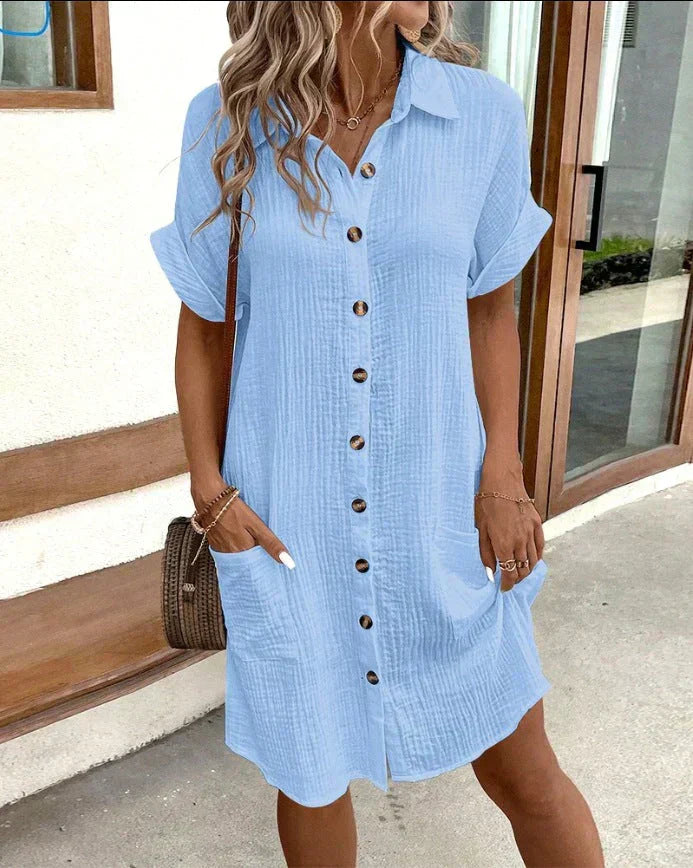 Damen Polokleid mit lässigem Schnitt aus Baumwolle Jully