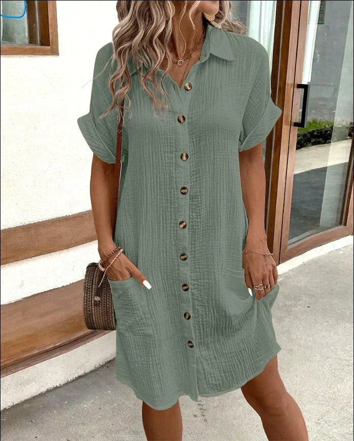 Damen Polokleid mit lässigem Schnitt aus Baumwolle Jully