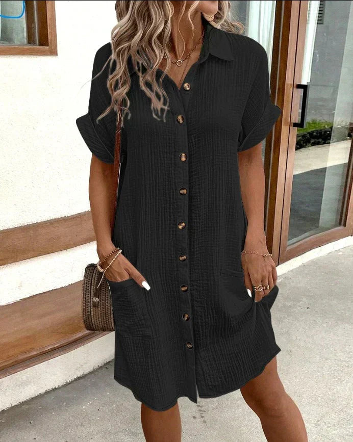Damen Polokleid mit lässigem Schnitt aus Baumwolle Jully