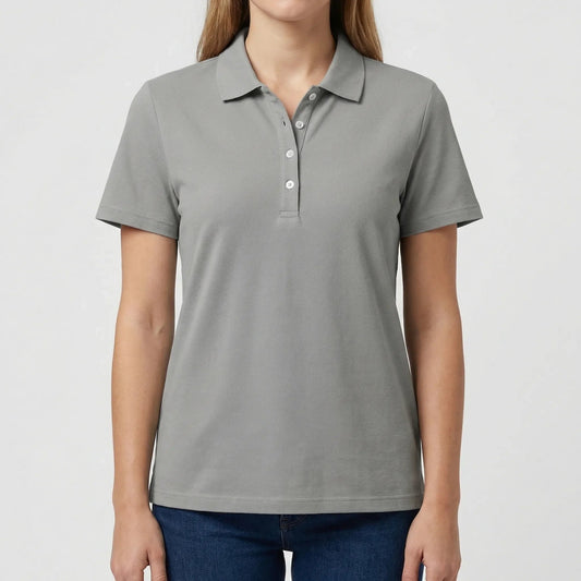 Damen Poloshirt mit lockerem Schnitt und klassischem Kragen Jully