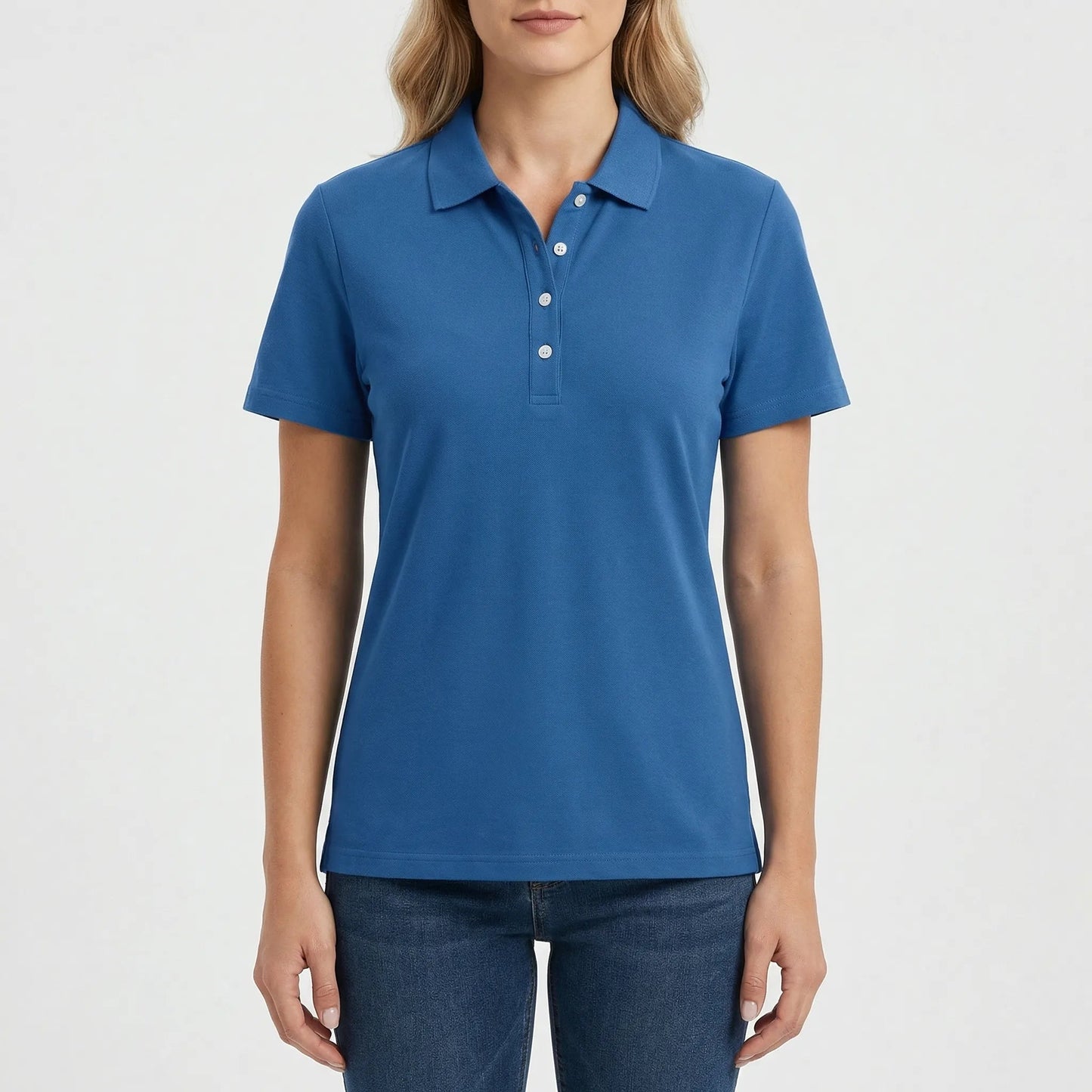 Damen Poloshirt mit lockerem Schnitt und klassischem Kragen Jully