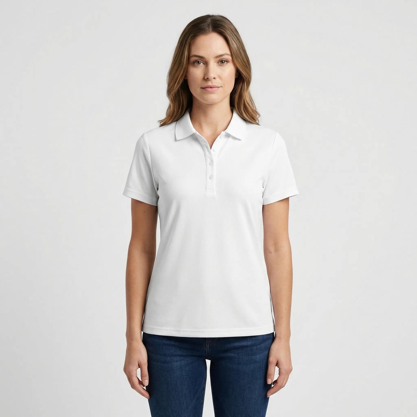 Damen Poloshirt mit lockerem Schnitt und klassischem Kragen Jully