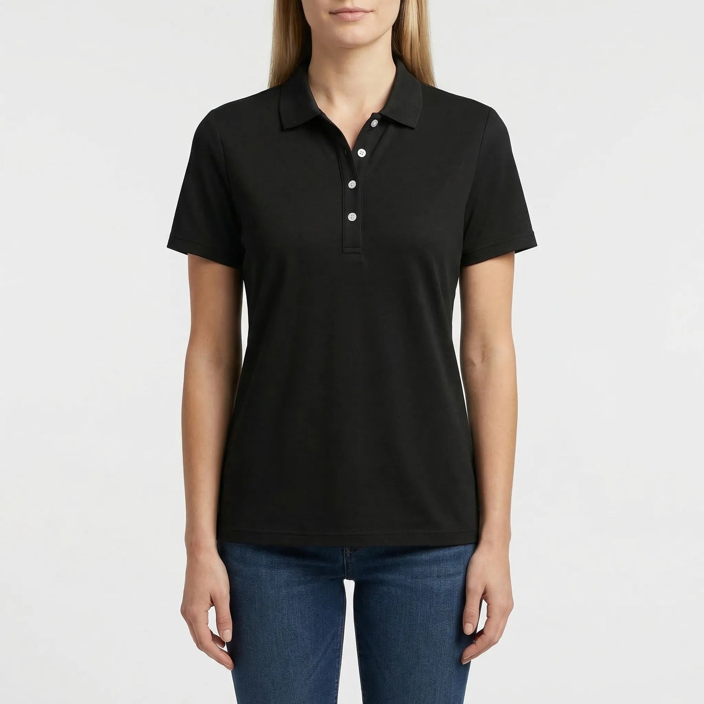Damen Poloshirt mit lockerem Schnitt und klassischem Kragen Jully