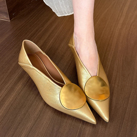 Damen Pumps mit Metallscheibendetail Jully