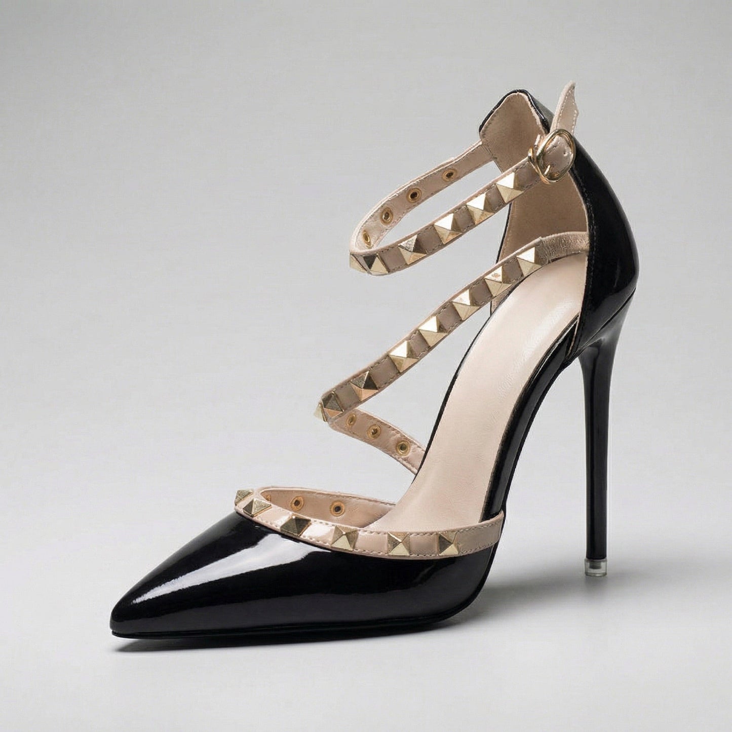 Damen Pumps mit Nieten aus veganem Leder Jully