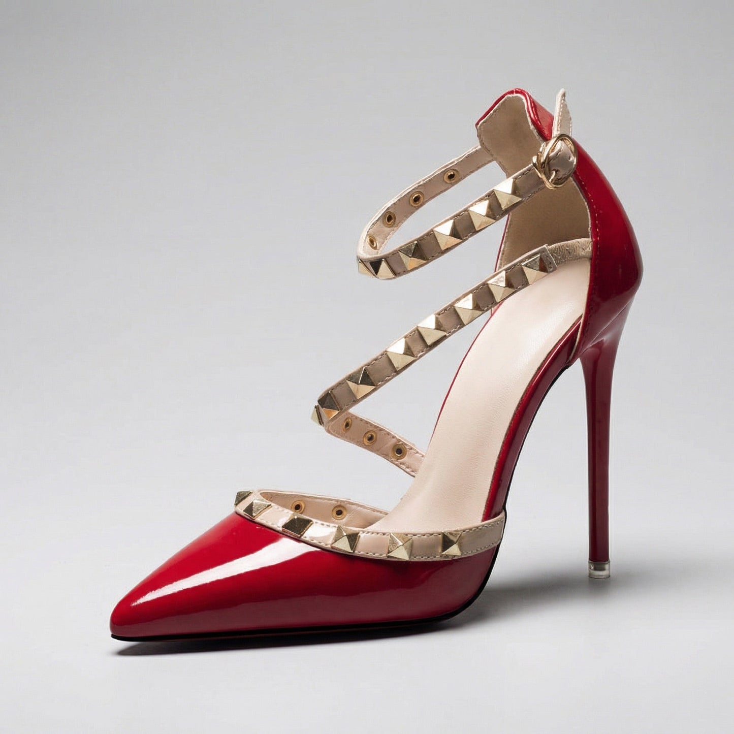 Damen Pumps mit Nieten aus veganem Leder Jully