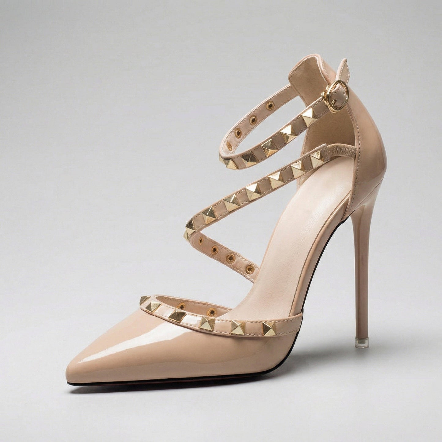 Damen Pumps mit Nieten aus veganem Leder Jully