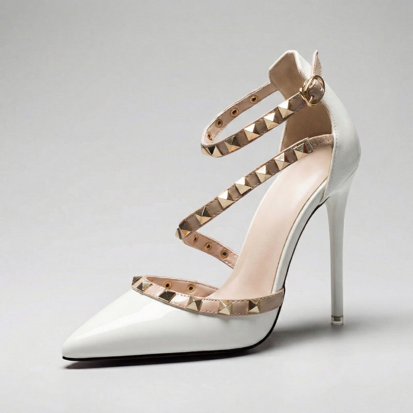 Damen Pumps mit Nieten aus veganem Leder Jully