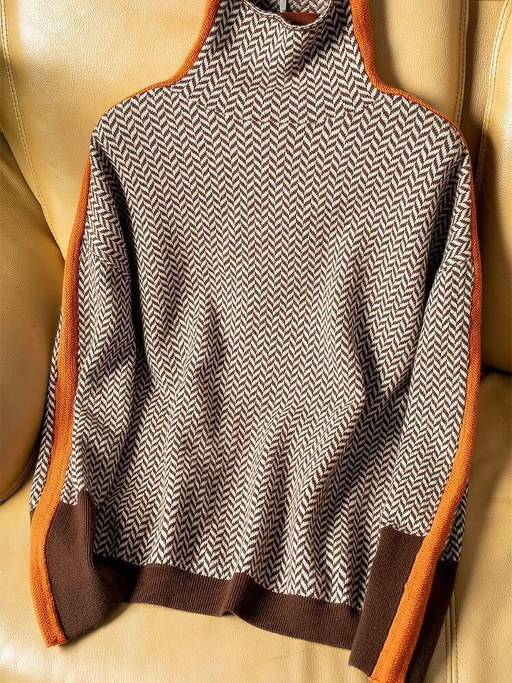Damen Rollkragenpullover Langarm mit zeitloser Eleganz Jully
