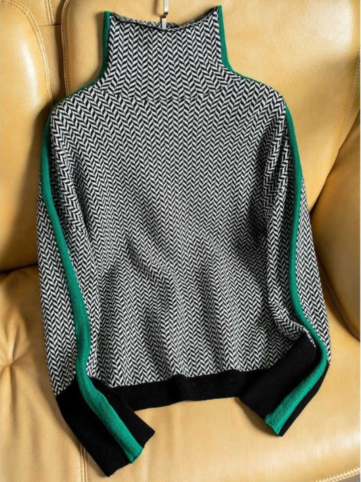 Damen Rollkragenpullover Langarm mit zeitloser Eleganz Jully
