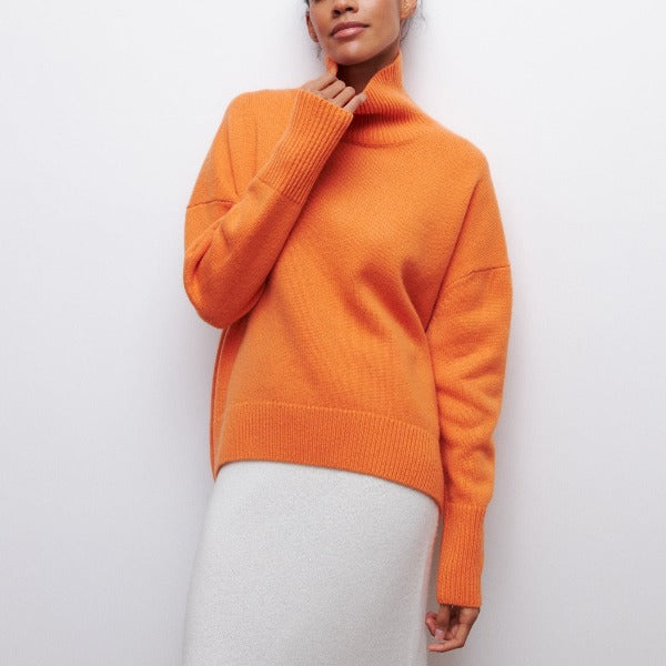 Damen Rollkragenpullover mit lässiger Passform Jully