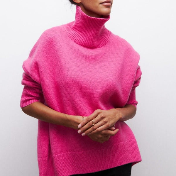 Damen Rollkragenpullover mit lässiger Passform Jully