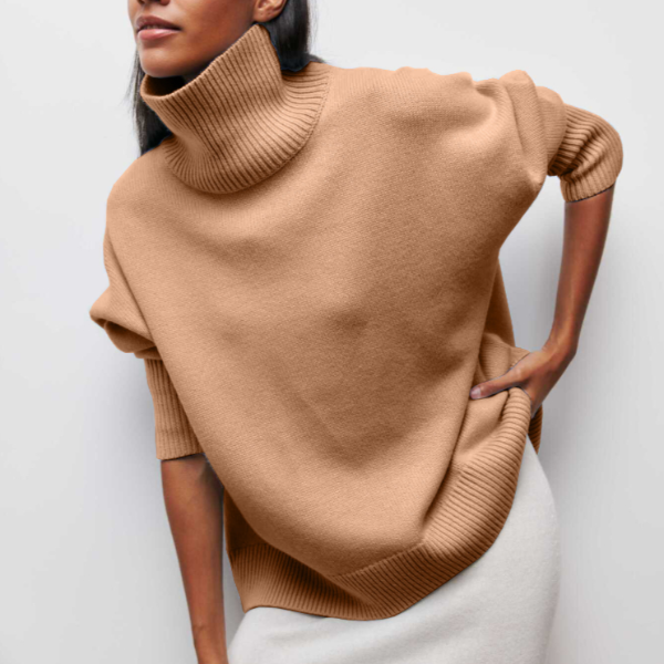 Damen Rollkragenpullover mit lässiger Passform Jully