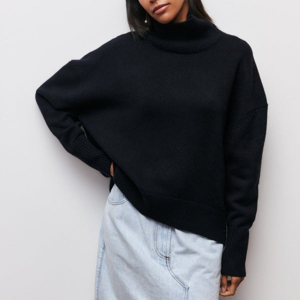 Damen Rollkragenpullover mit lässiger Passform Jully