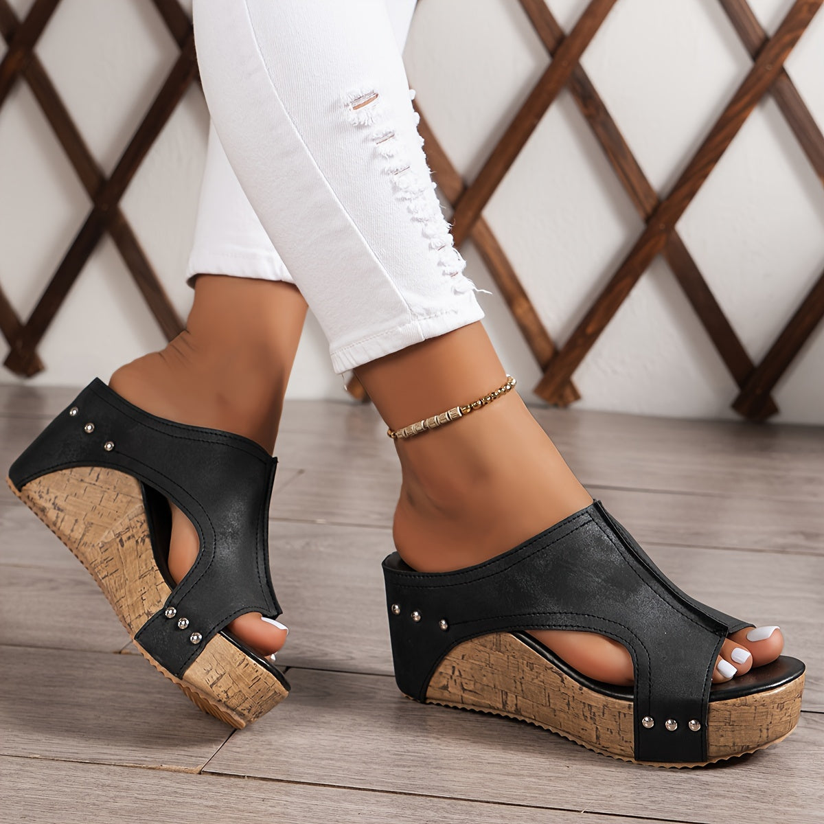 Damen Sandale mit Komfortabsatz Jully