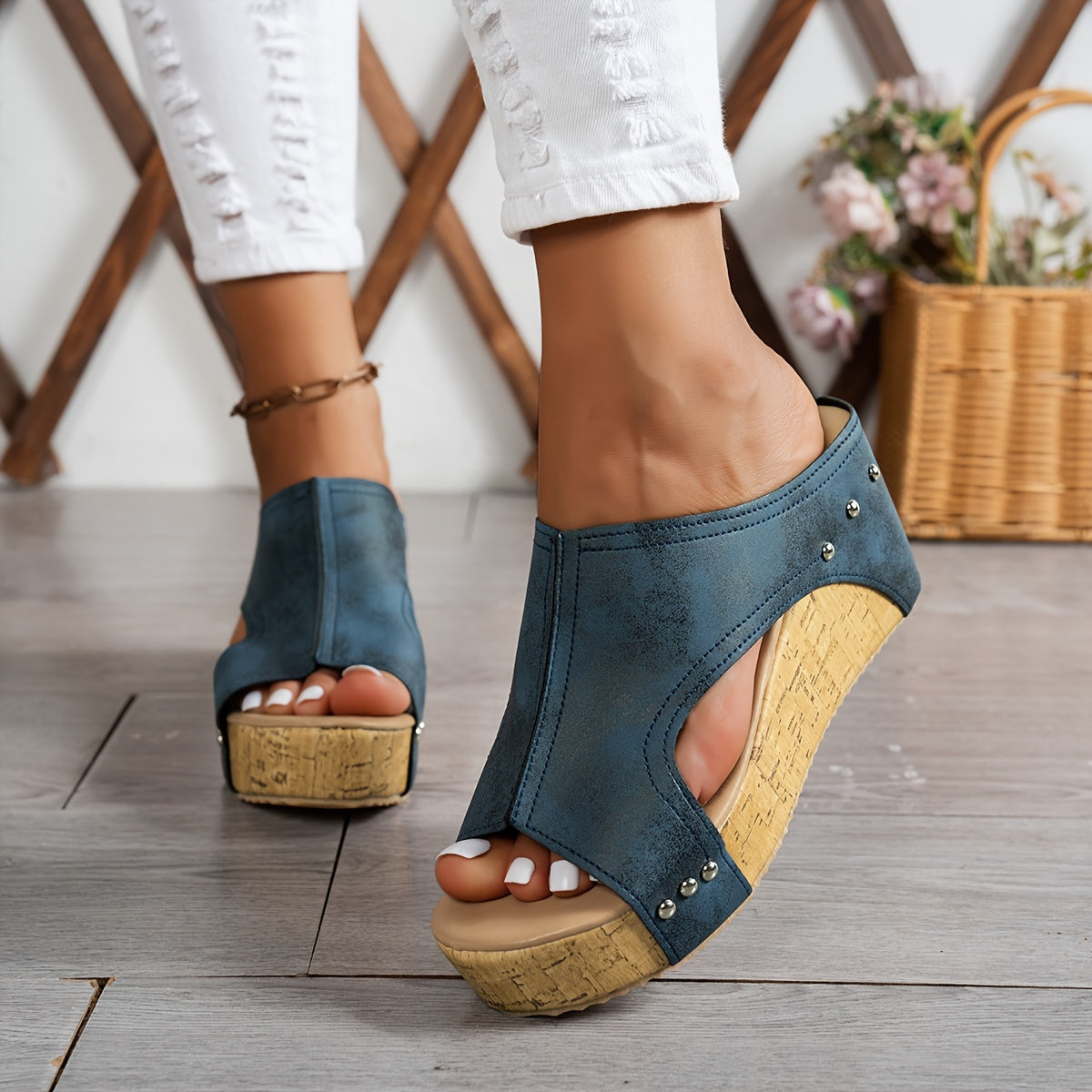 Damen Sandale mit Komfortabsatz Jully