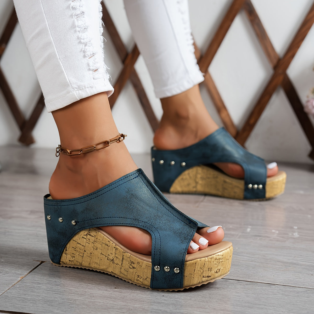 Damen Sandale mit Komfortabsatz Jully