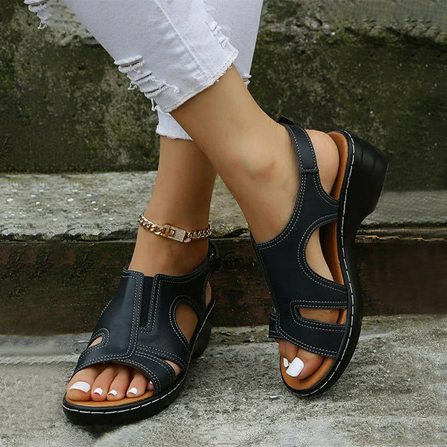 Damen Sandalen aus PU mit mittelhohem Absatz Jully