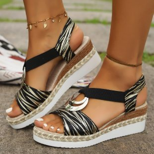 Damen Sandalen mit Keilabsatz und hervorragender Dämpfung Jully
