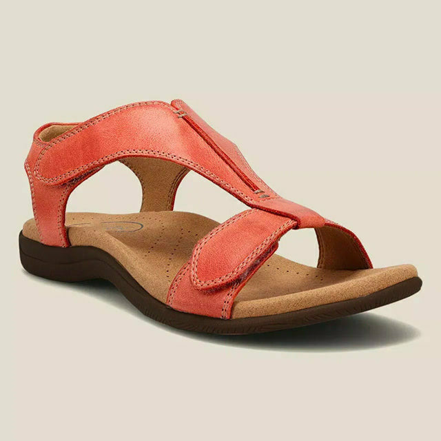 Damen Sandalen mit Klettverschluss in Vintage-Optik Jully
