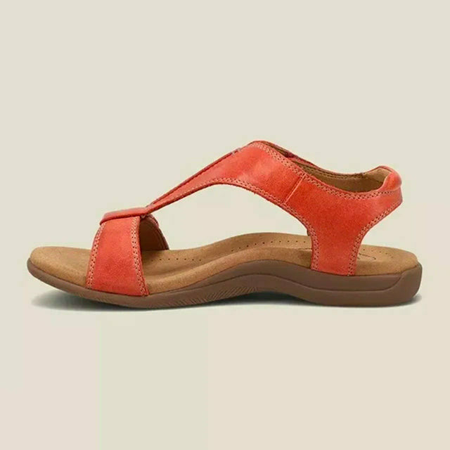 Damen Sandalen mit Klettverschluss in Vintage-Optik Jully