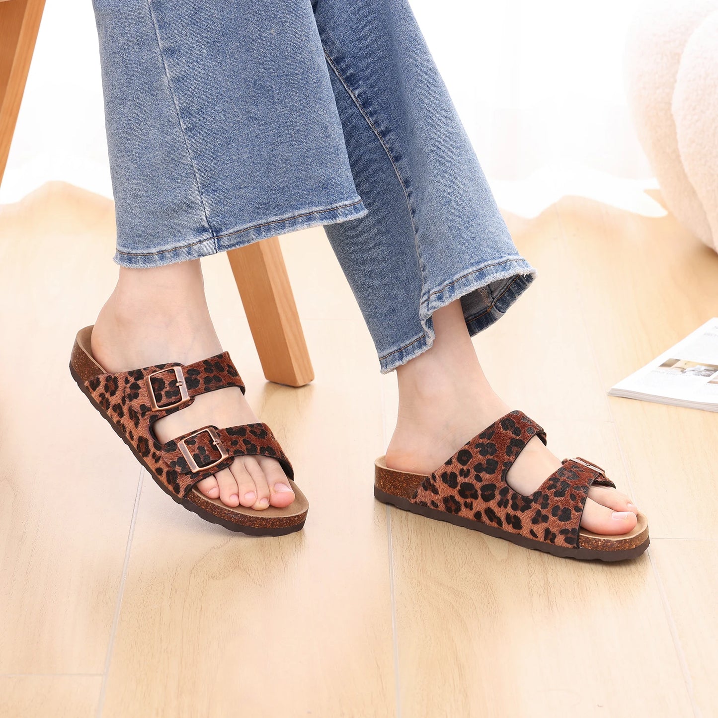 Damen Sandalen mit Korkfußbett Jully