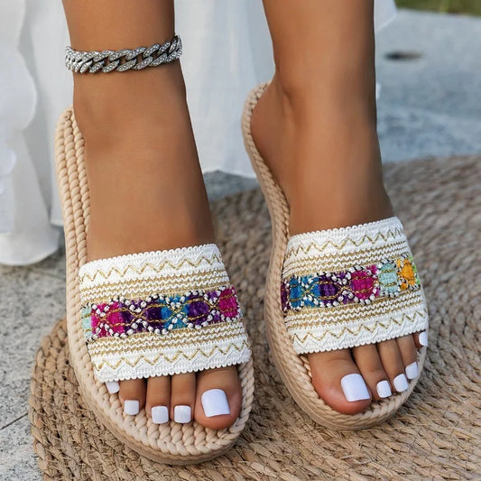 Damen Sandalen mit Quaste Jully