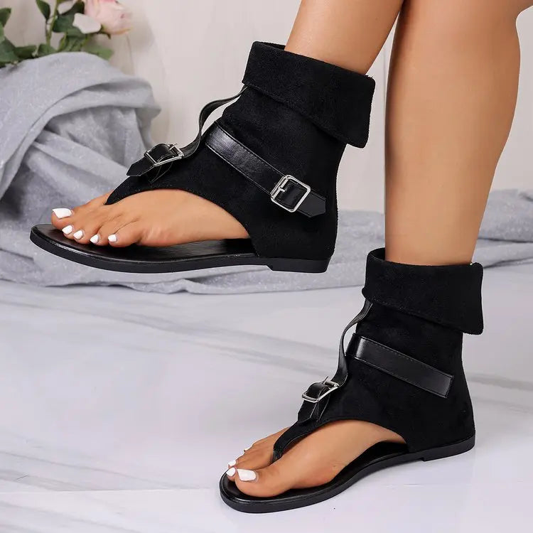 Damen Sandalen mit Wickelsilhouette und verstellbaren Riemen Jully