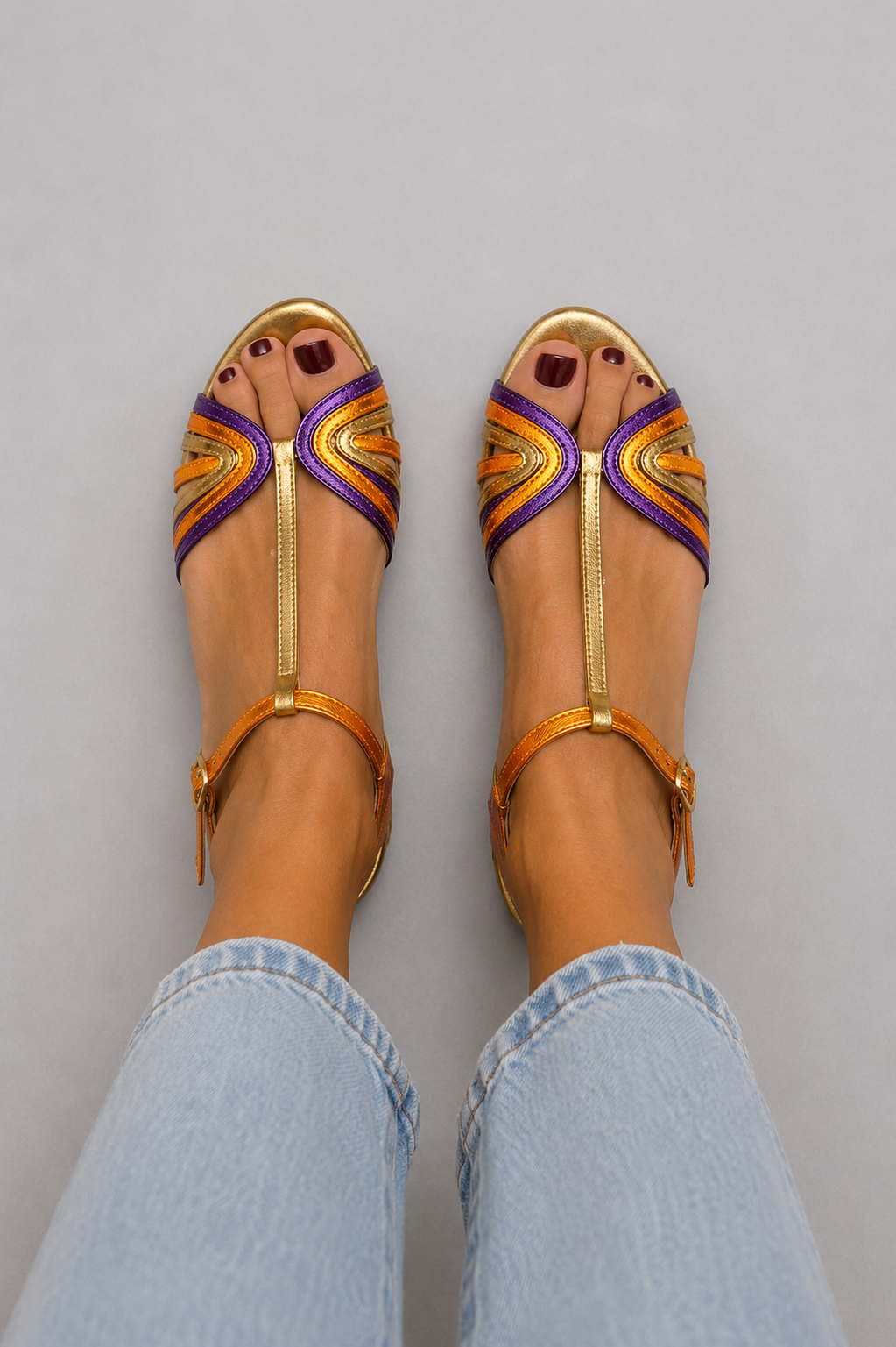 Damen Sandalen mit dekorativen Details Jully