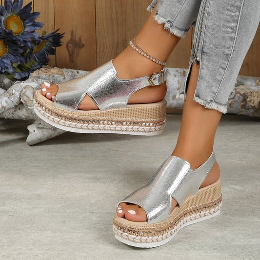 Damen Sandalen mit elegantem Lochmuster Jully