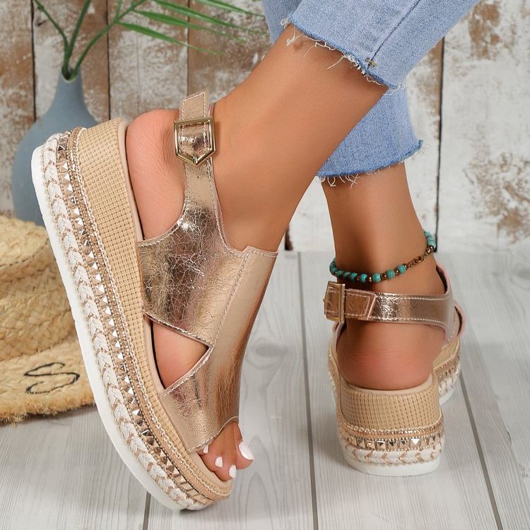 Damen Sandalen mit elegantem Lochmuster Jully