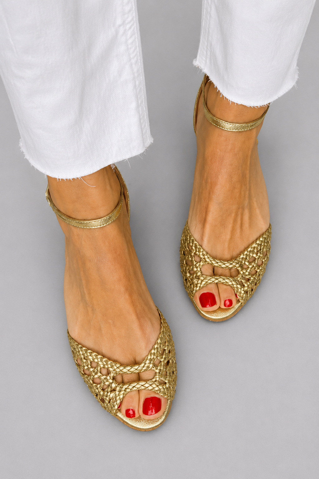 Damen Sandalen mit elegantem Webdesign Jully