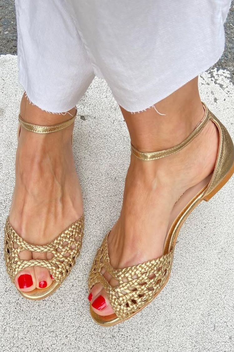 Damen Sandalen mit elegantem Webdesign Jully